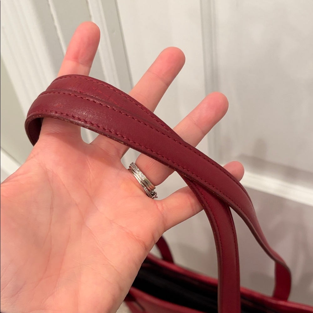 Vintage Coach Classic Lunch Tote Style No 9077 Red - Picture 6 of 12